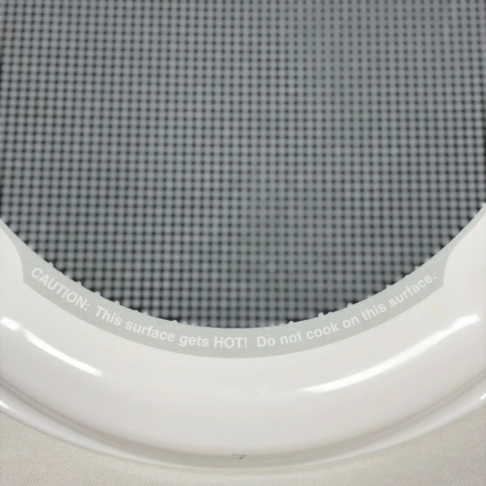 Vintage CorningWare Microwave Browning Dish 4784 White Pyroceram Base Only USA